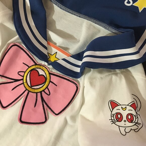 sailor moon girls shirt & skirt  2pc set - Picture 4 of 6